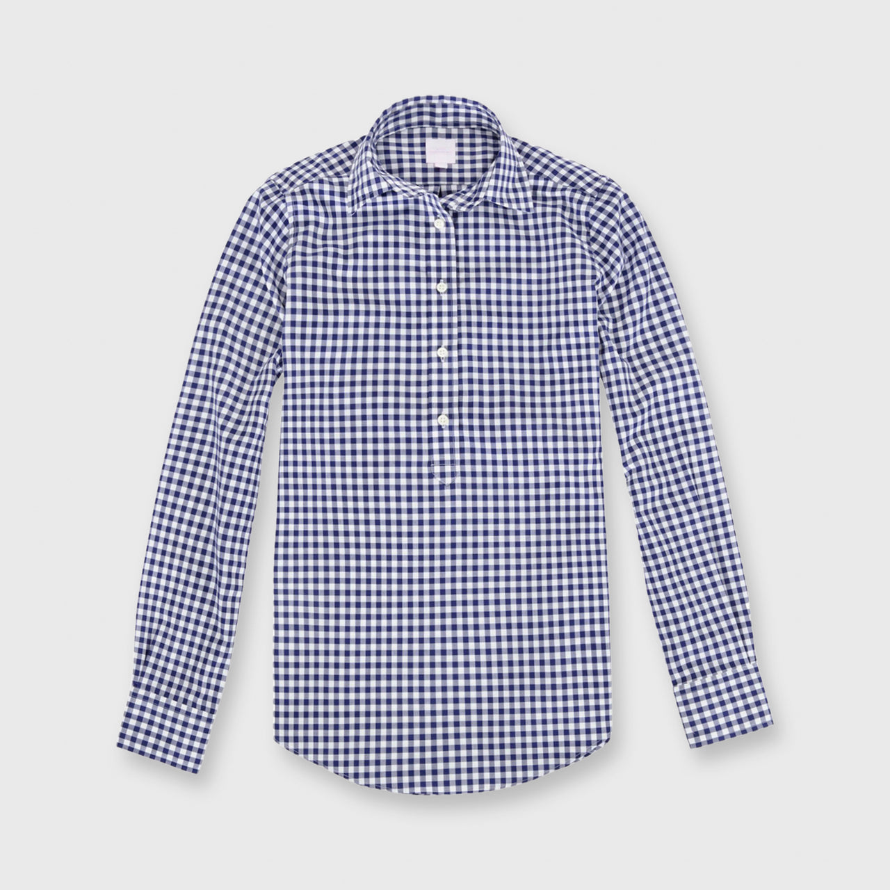 Made-to-Order Fabric in Navy Gingham Poplin