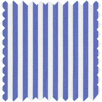 Made-to-Measure Shirt in Blue Bengal Stripe Poplin