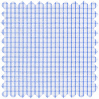 Made-to-Measure Shirt in Blue Graph Check Poplin