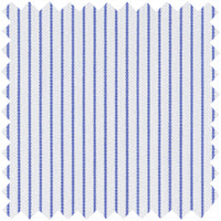 Made-to-Measure Shirt in Blue Pencil Stripe Poplin