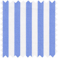 Made-to-Measure Shirt in Blue Bold Awning Stripe Poplin