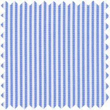Made-to-Order Fabric in Sky Small Bengal Stripe Poplin