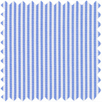 Made-to-Measure Shirt in Sky Small Bengal Stripe Poplin