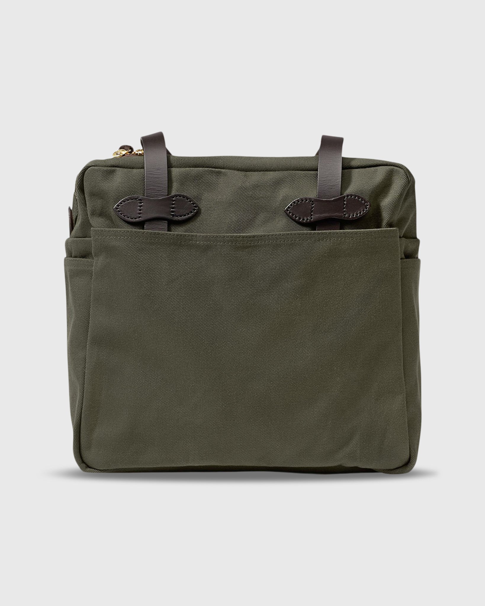 Zip-Top Tote Bag in Otter Green