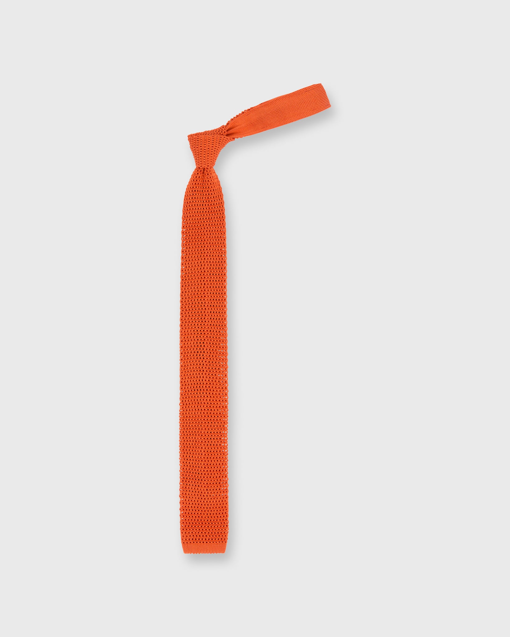 Silk Knit Tie Orange