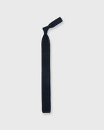 Load image into Gallery viewer, Silk Knit Tie Dark Navy
