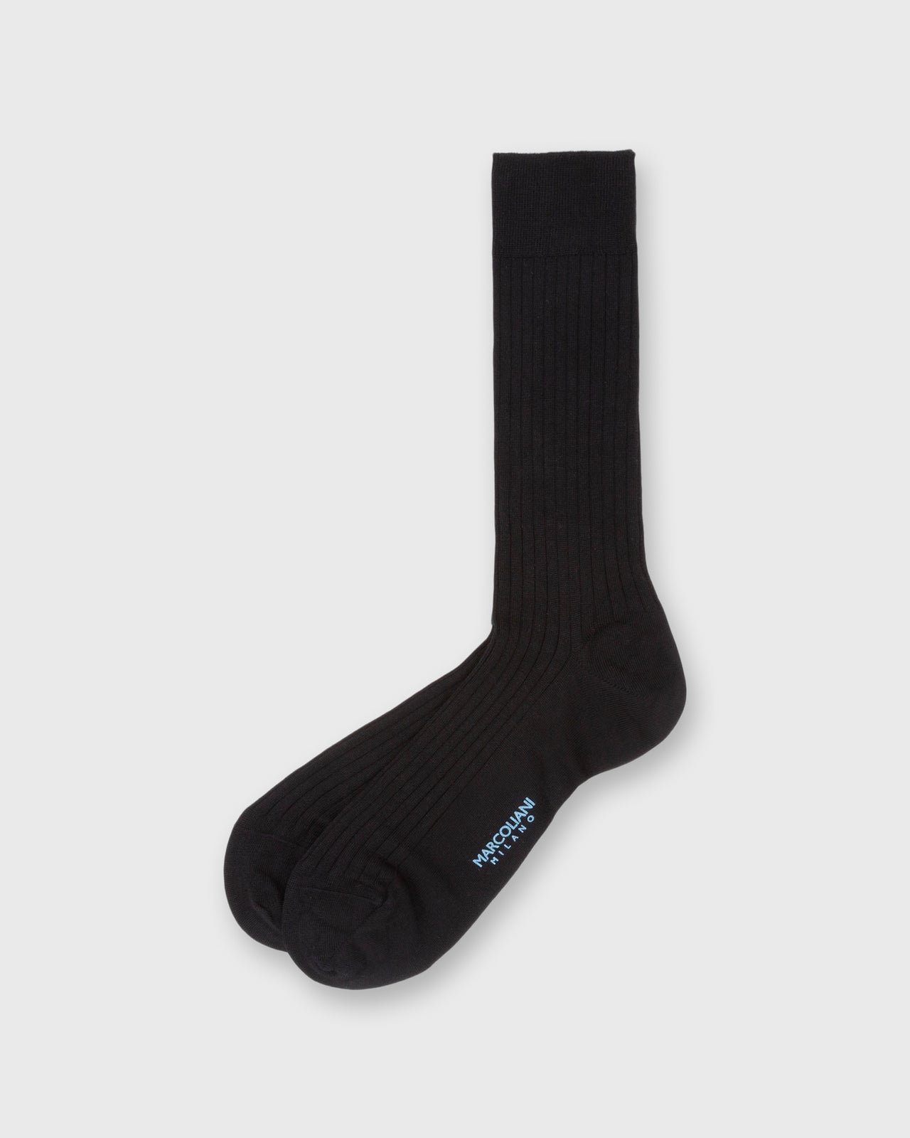 Trouser Dress Socks in Black Extra Fine Merino