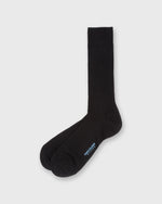 Load image into Gallery viewer, Trouser Dress Socks in Black Extra Fine Merino

