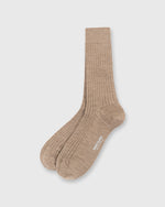 Load image into Gallery viewer, Trouser Dress Socks Oatmeal Extra Fine Merino
