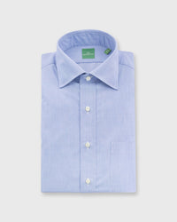 Spread Collar Dress Shirt Blue End-on-End