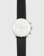 Load image into Gallery viewer, Max Bill Chronoscope Watch Black/Silver
