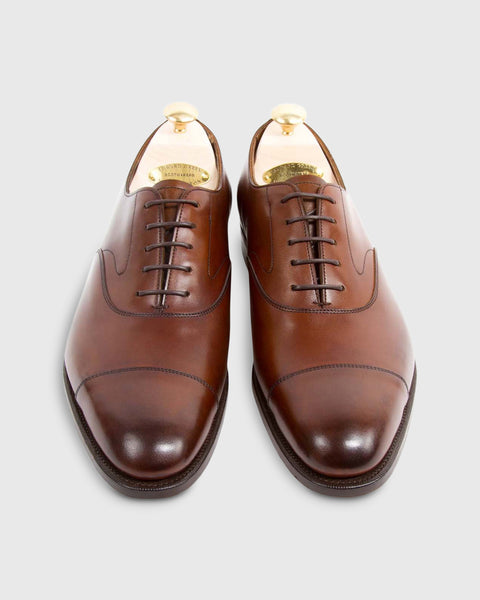 Chelsea Cap-Toe Oxford Shoe in Dark Oak Antique Calfskin | Shop 