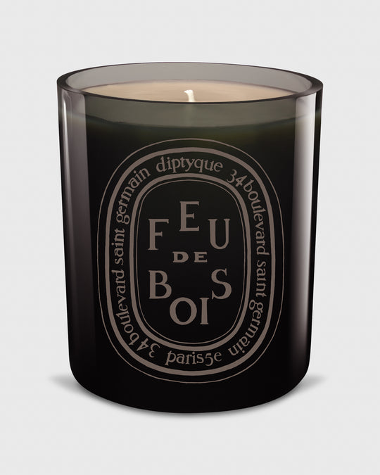 Colored Scented Candle Feu de Bois