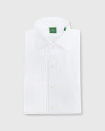 Load image into Gallery viewer, French-Cuff Pleated Bib-Front Tuxedo Shirt White Poplin

