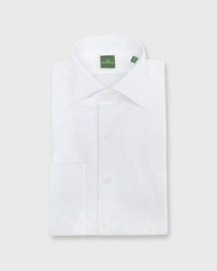 French-Cuff Bib-Front Tuxedo Shirt White Pique/Poplin