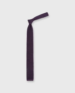 Silk Knit Tie Plum