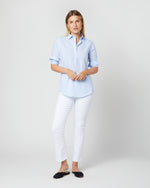 Load image into Gallery viewer, Tomboy Popover Shirt in Sky Blue Gingham Poplin
