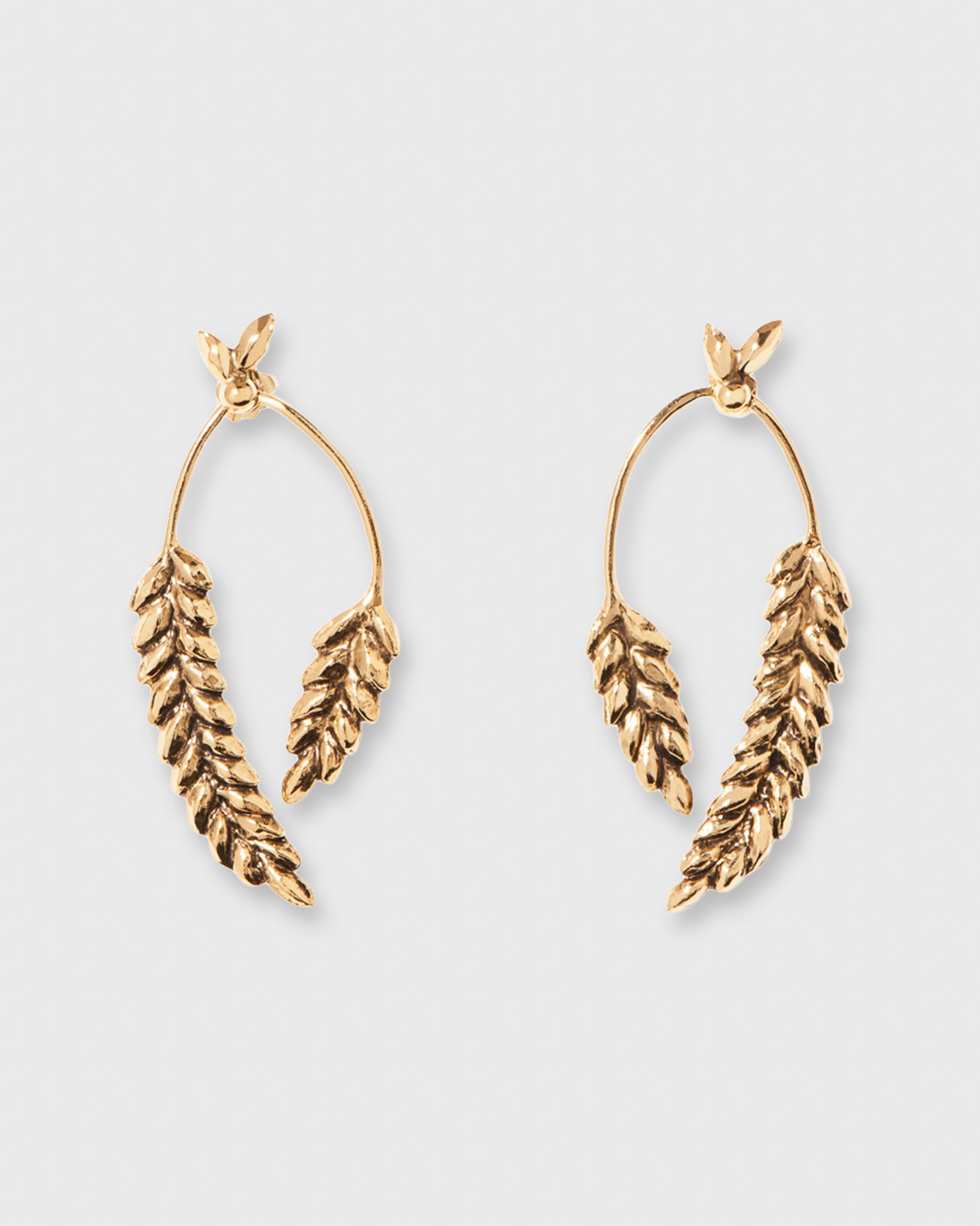 Wheat Earrings in Gold