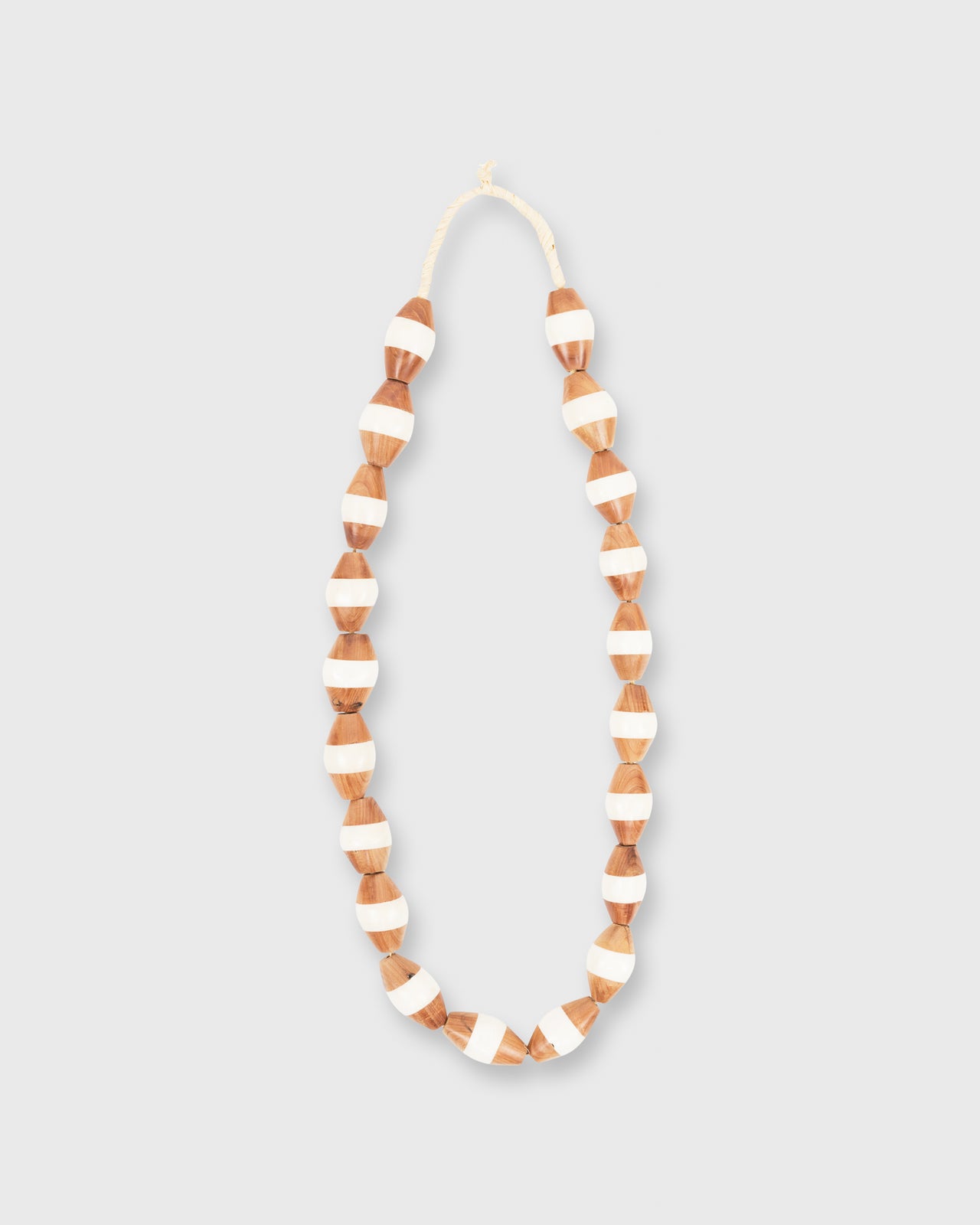 Large Two-Tone Cowbone Beads Wood/Ivory