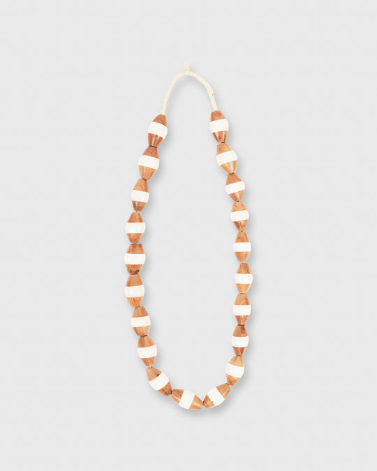 Large Two-Tone Cowbone Beads Wood/Ivory