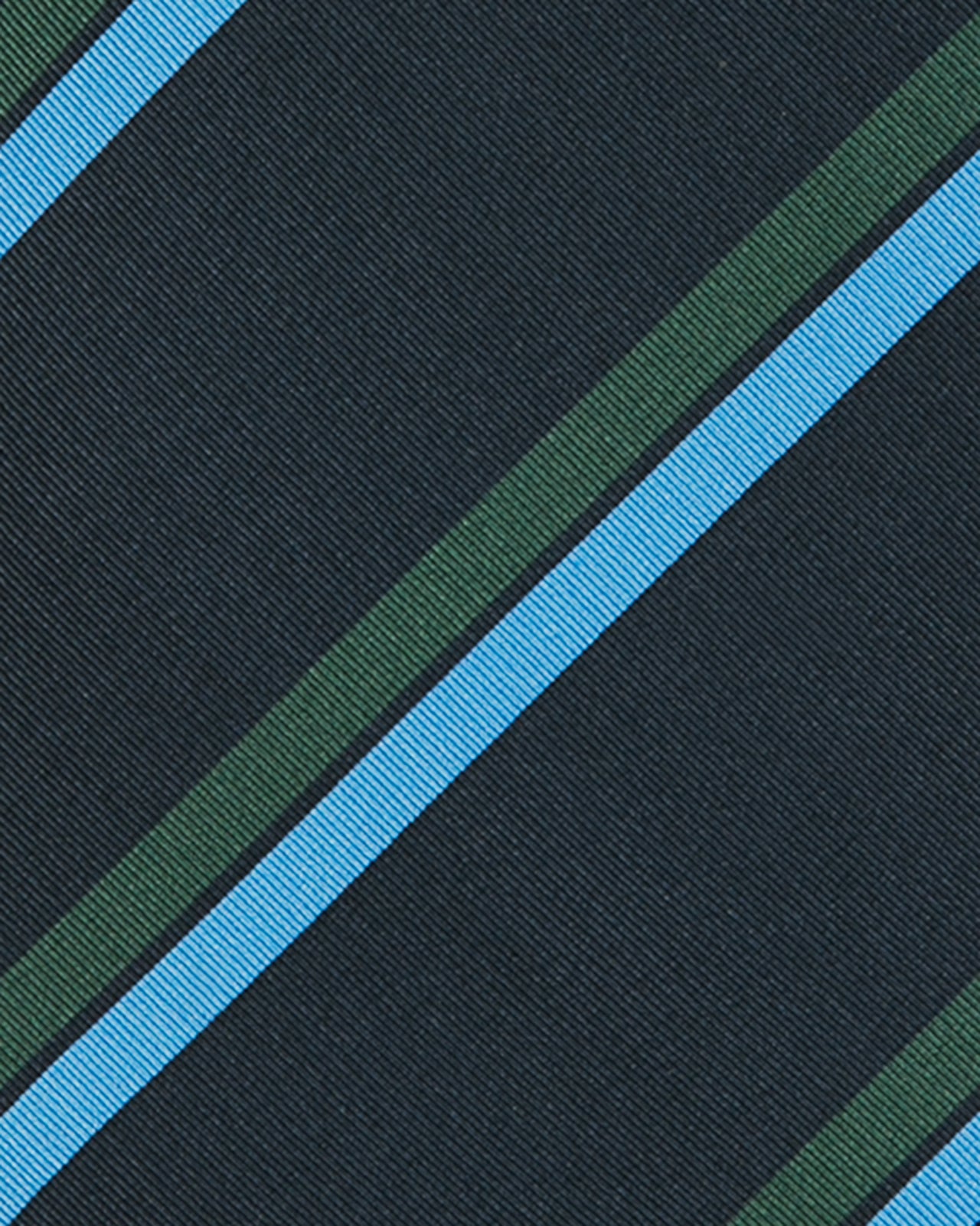 Irish Poplin Tie Navy/Sky/Hunter Royal Signals