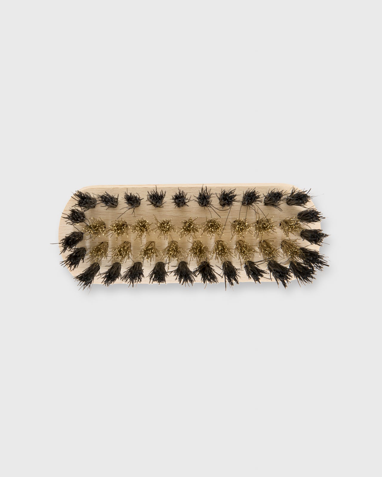 Small Suede Brush Untreated Beechwood/Brass Bristles