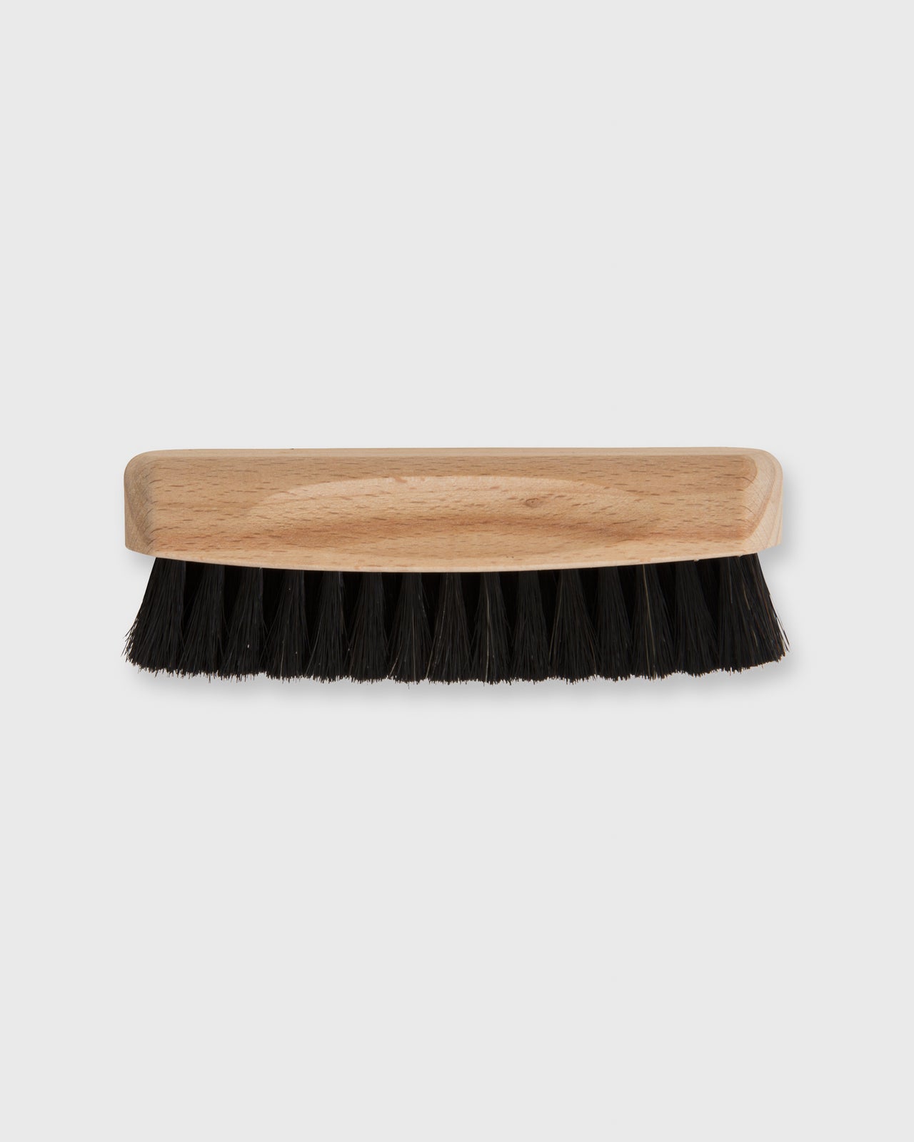 Shoe Shine Brush Untreated Beechwood/Black Bristles