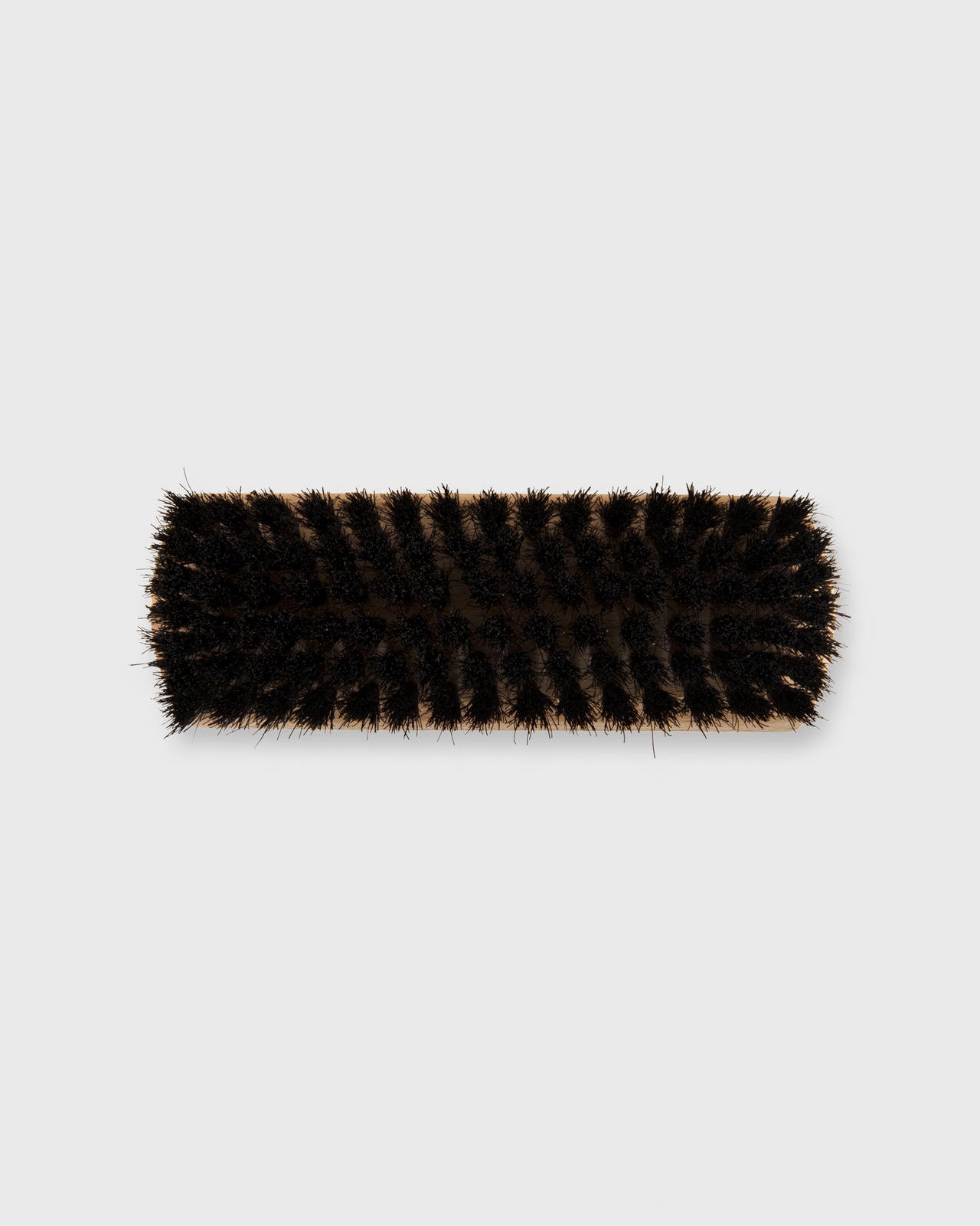 Shoe Shine Brush Untreated Beechwood/Black Bristles
