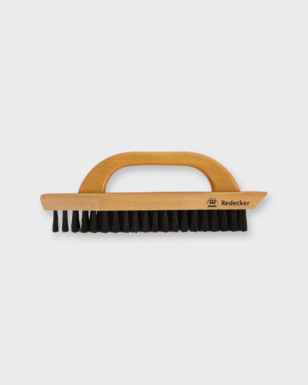Shoe Brush With Handle Waxed Beechwood/Black Bristle