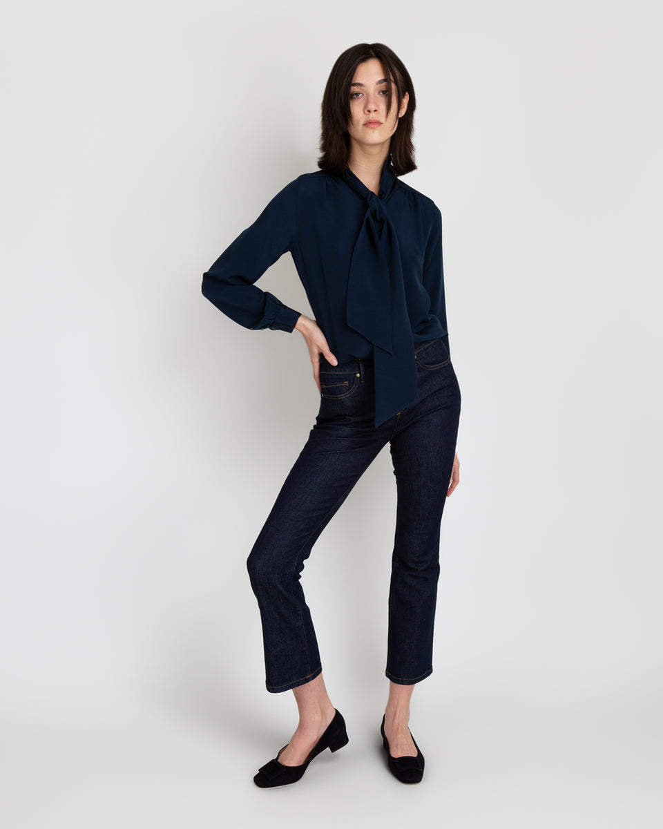 Navy Bow Blouse, Shop The Largest Collection