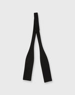 Load image into Gallery viewer, Straight Bow Tie Black Silk Faille
