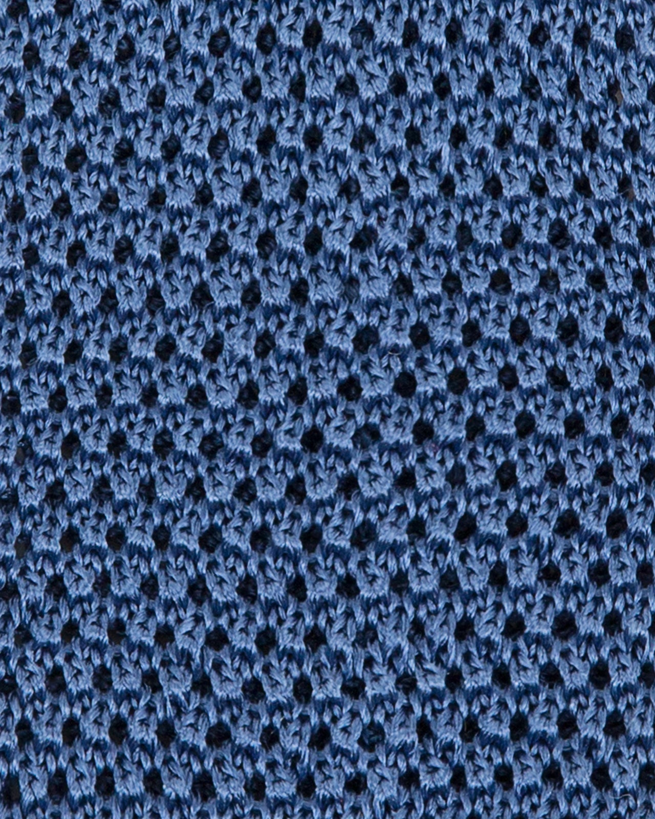 Silk Knit Tie Mid-Blue