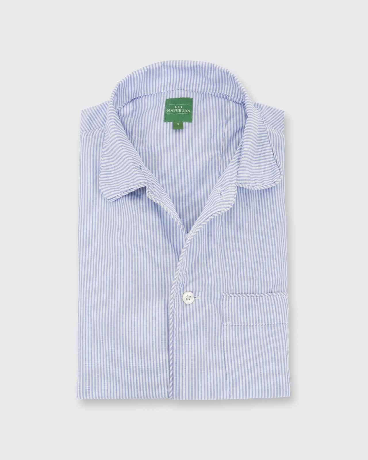 Pajama Set Blue Stripe End-On-End