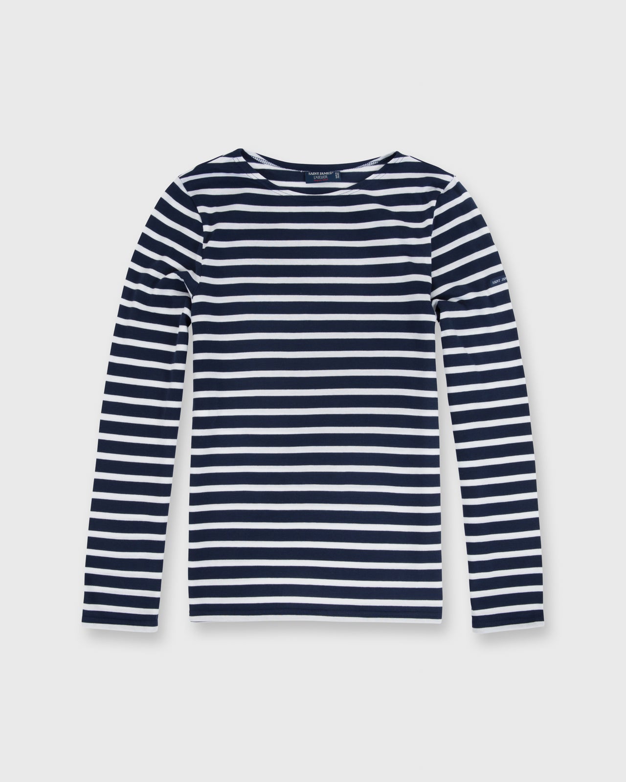 Modern Minquiers Tee Marine/Neige Stripe