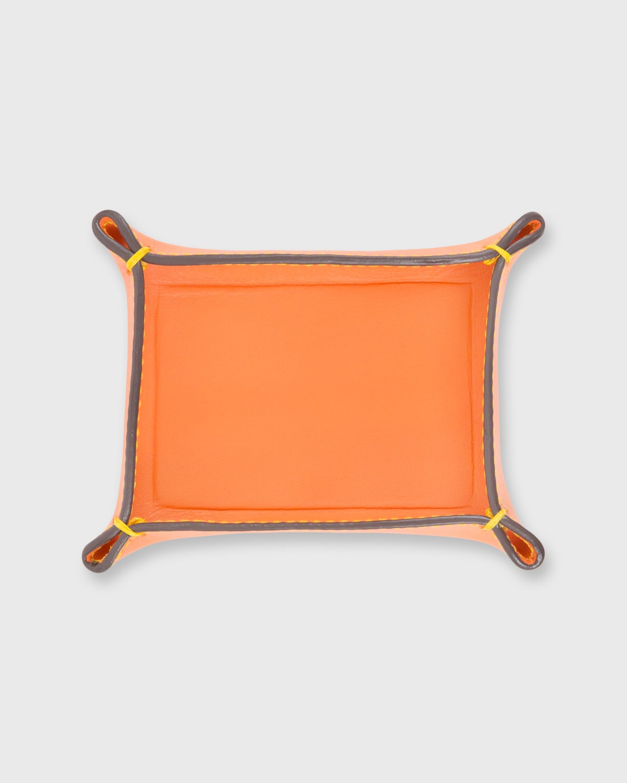 Small Tray Orange Leather