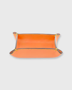Small Tray Orange Leather