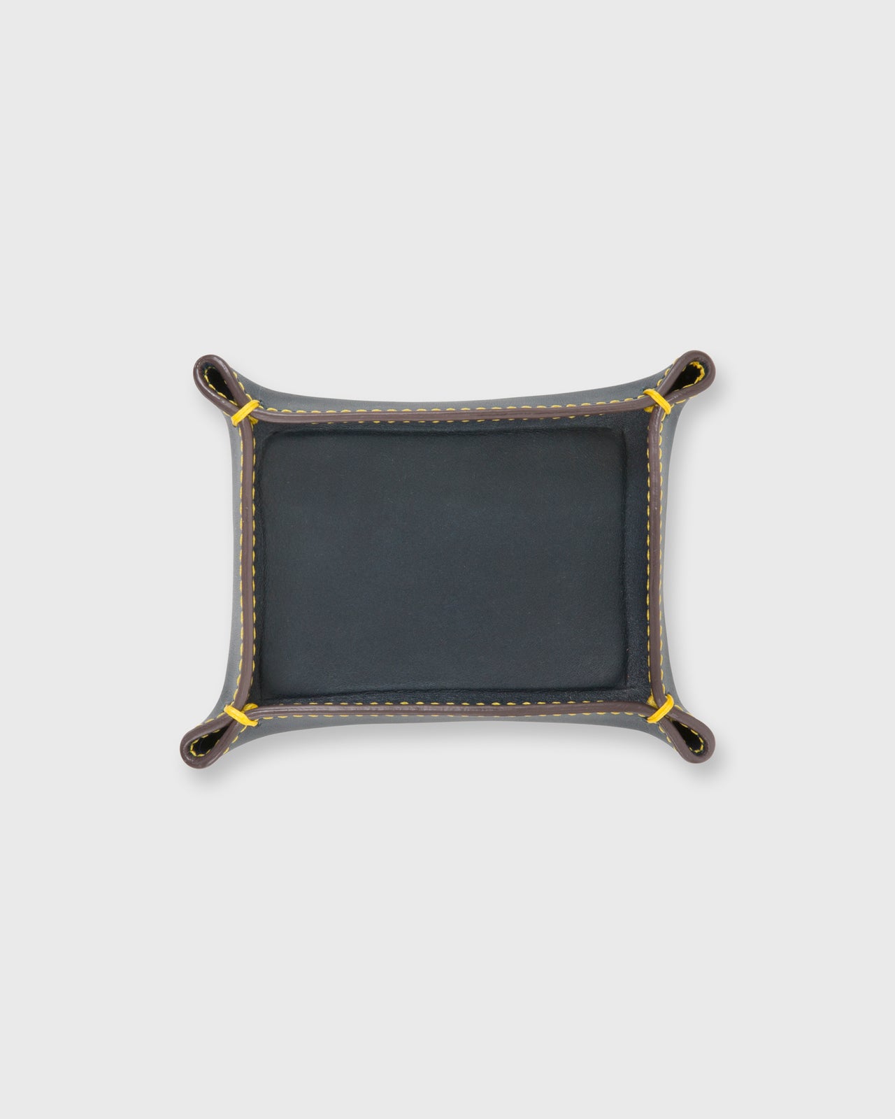 Small Tray in Navy Leather