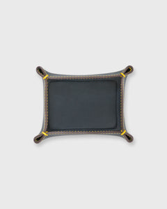 Small Tray in Navy Leather