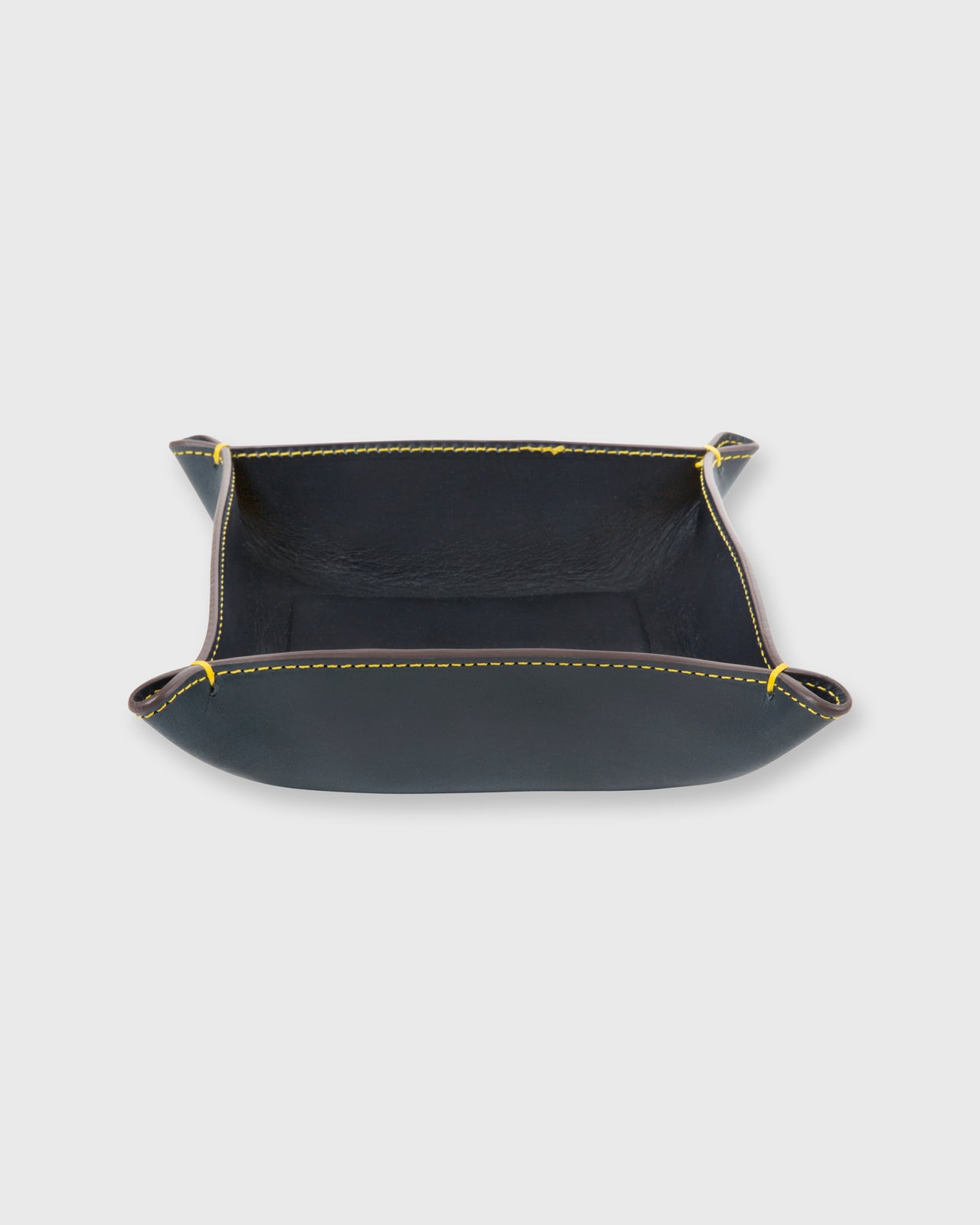 Medium Tray in Navy Leather