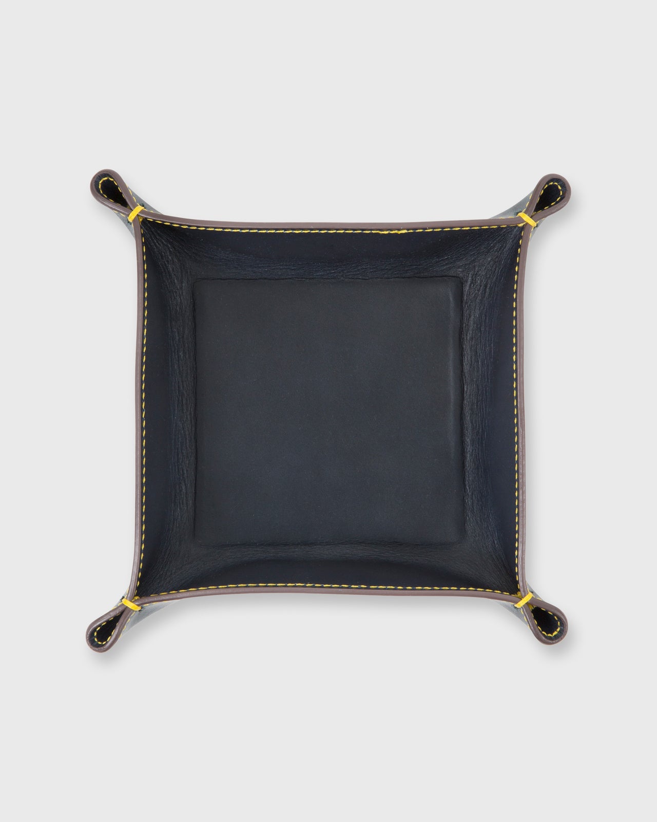 Medium Tray in Navy Leather