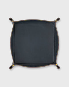 Large Tray in Navy Leather