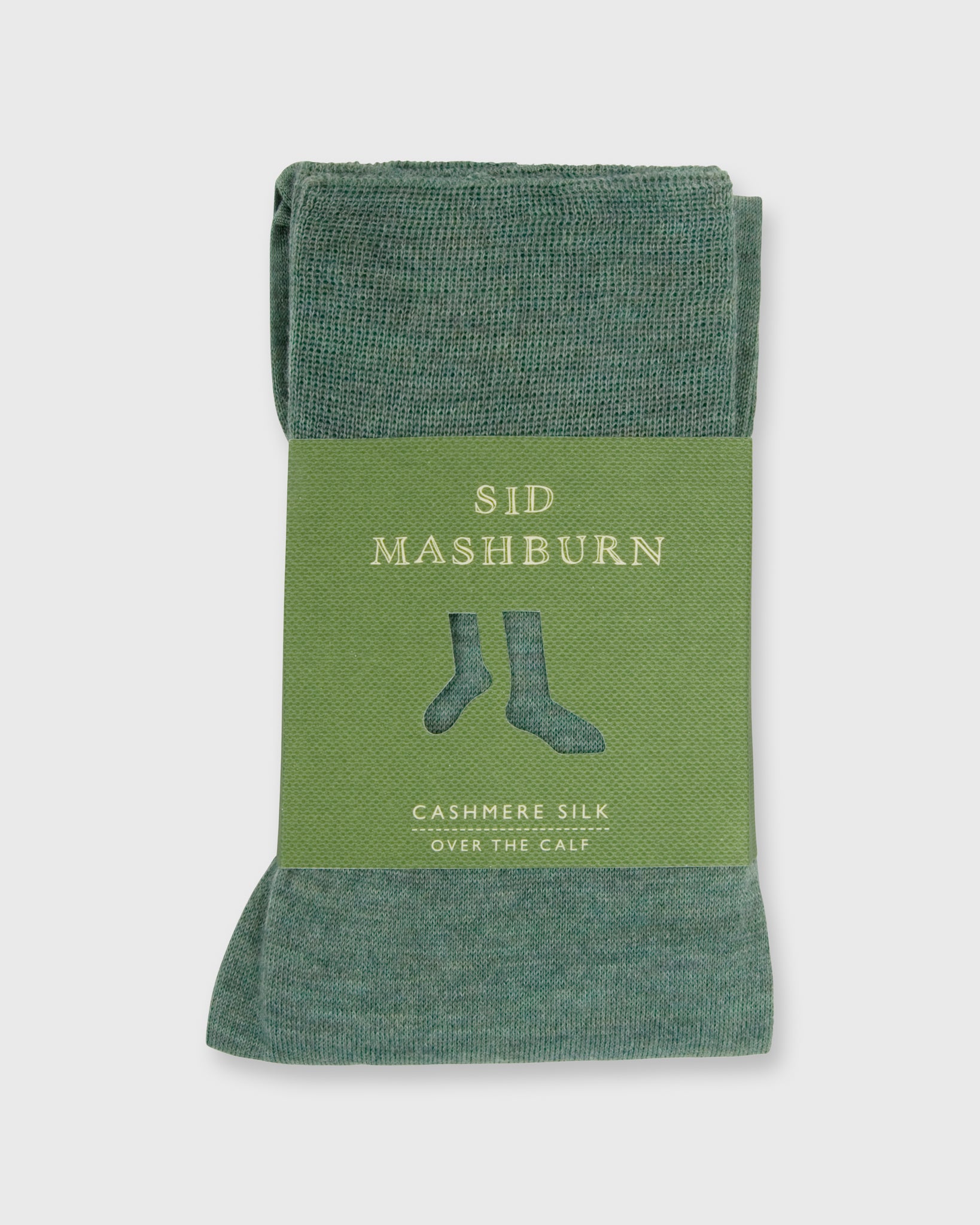 Over-The-Calf Dress Socks Lovat Cashmere/Silk