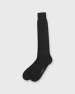 Load image into Gallery viewer, Over-The-Calf Dress Socks Heather Charcoal Cashmere/Silk
