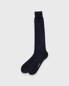 Over-The-Calf Dress Socks Navy Cashmere/Silk