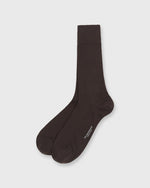 Load image into Gallery viewer, Trouser Dress Socks Dark Brown Extra Fine Merino
