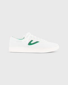 Men's Nylite Canvas Sneaker in White/Green