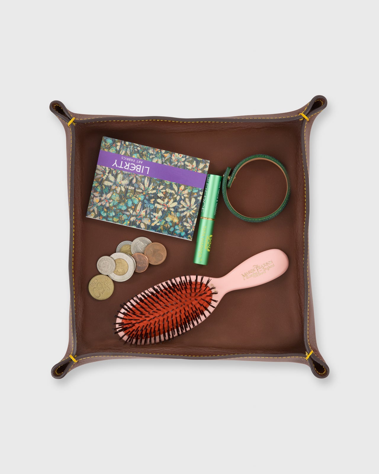 Large Tray Papaya Leather