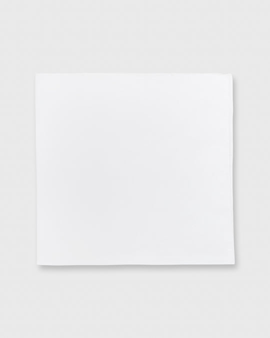 Hand-Rolled Pocket Square White Cotolino