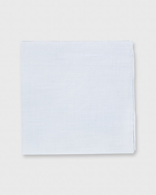 Hand-Rolled Pocket Square Sky Blue Cotolino