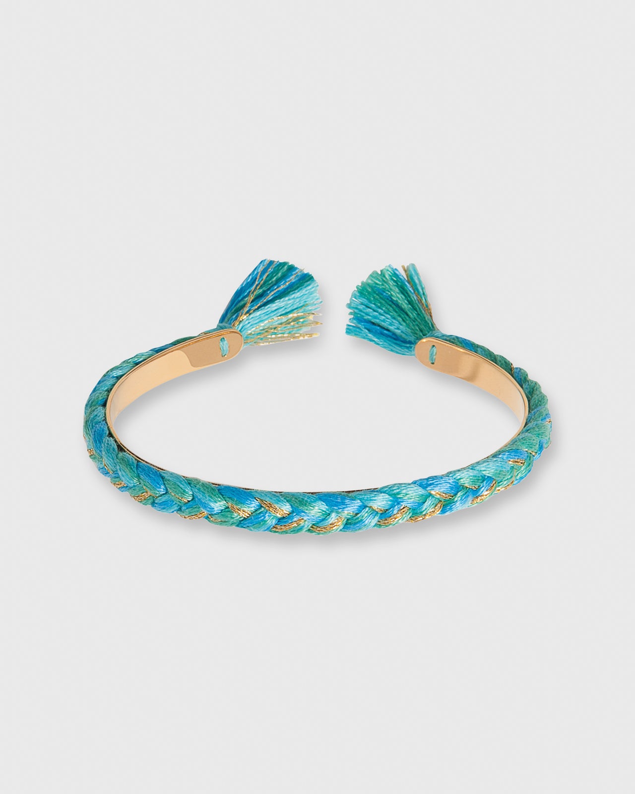 Copacabana Thin Braided Bangle in Ocean